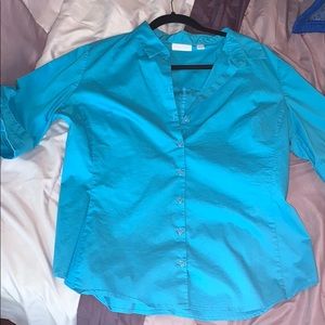 New York & Company 3/4 sleeve button up